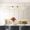 Loft Industry Modern - Diamond Rope Oval Chandelier